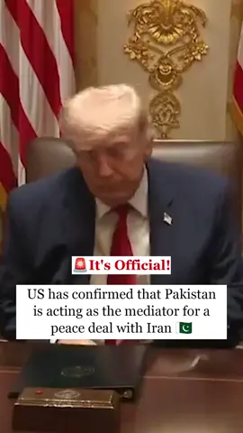 US Special Envoy Steve Witkoff has confirmed that Pakistan has been acting ⁠as ​a mediator for peace with Iran. Speaking during a ​cabinet meeting at the White House, he said that there are ⁠signs that Tehran was interested ​in making a deal. 🇵🇰🇺🇸🇮🇷