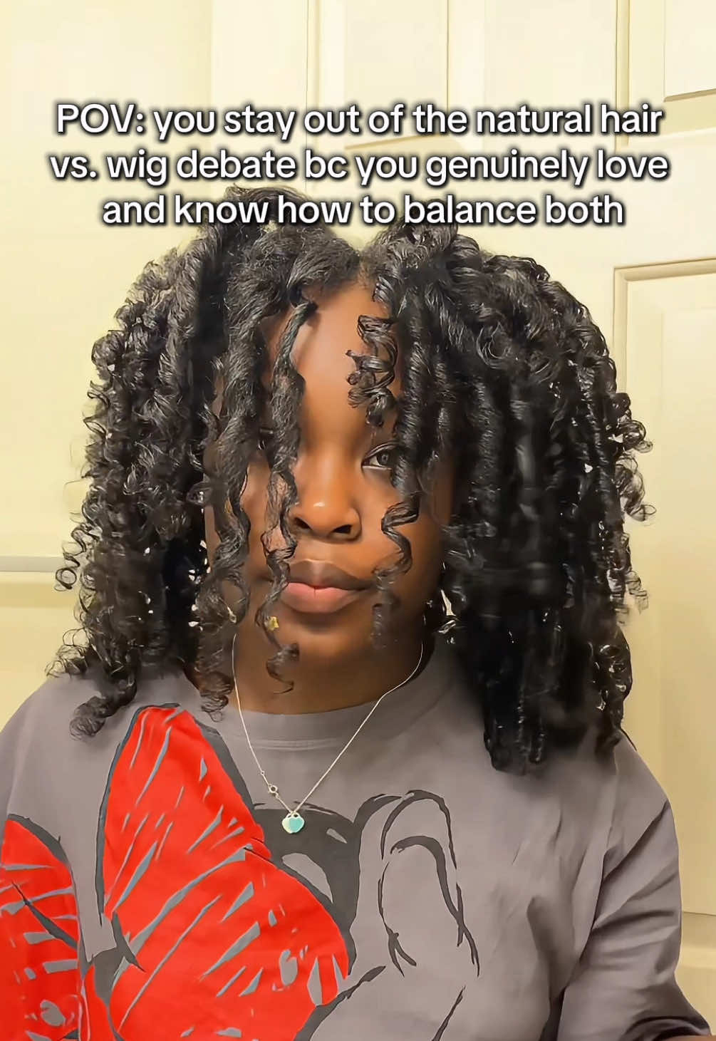 I know ball. The key is to wear Glueless wigs so your hair can breathe at night and have seasons where you wear your natural vs when you wear wigs. Summer is usually my natural hair season and winter is for the wigs/braids. I switch it up of course based on my wants at the time. Right now I’m doing a year protective style challenge, so I won’t be wearing it out for a while. You also need adequate scalp care and hair moisturizing during the protective styles #naturalhair #wig #debate #hair 
