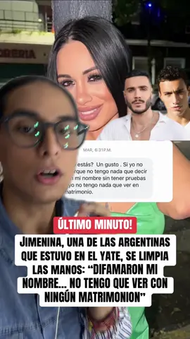Jimenina, una de las argentinas que estuvo en el yate de #saidpalao y #marioirivarren ahora se lava las manos . #peru #magalytvlafirme #alejandrabaigorria Fyp parati riclatorrez riclatorre hollywood farandulaperuana  magalytvlafirme magalymedina amoryfuego destacame  americahoy lanochehabla evdlv elvalordelaverdad foryou fy viral Perú peruanos farandulalorcha destacados 