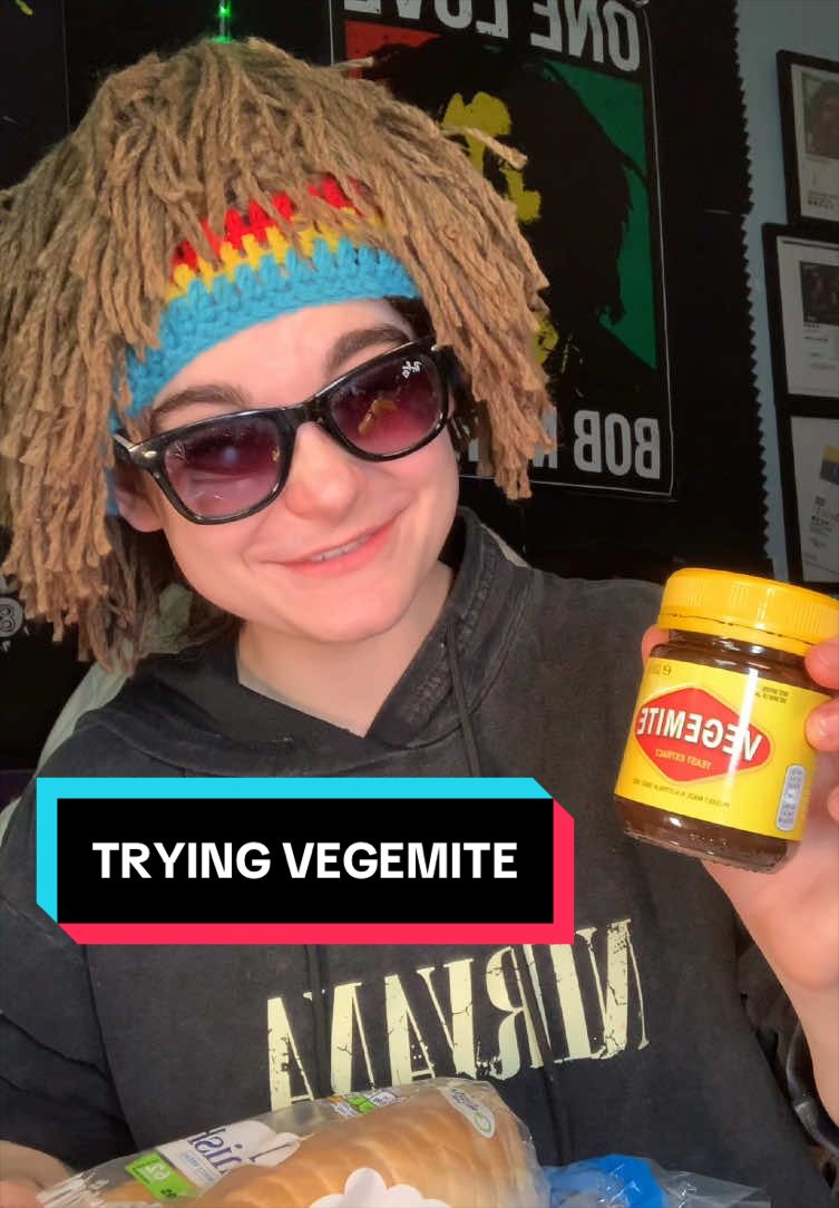 Trying Vegemite  #vegemite #marmite #fyp #sandwich #australian 
