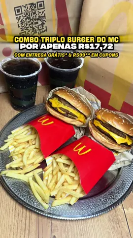 O achadinho que o seu bolso (e sua fome) precisavam hoje! 🍔✨  A 99Food chegou com tudo em São José dos Campos com frete grátis e R$ 99 em cupons! 😱 E não para por aí: encontrei esse combo Triplo Burger do Méqui por apenas R$ 17,72 na 99Food. *Consulte condições no app Para aproveitar é fácil:  1️⃣ Abra o app da 99  2️⃣ Clique na aba 99Food  3️⃣ Escolha sua comida favorita e aproveite! Já marca aqui quem vai pagar esse lanche pra você hoje! 👇 #Publi #Pede99 @99Brasil