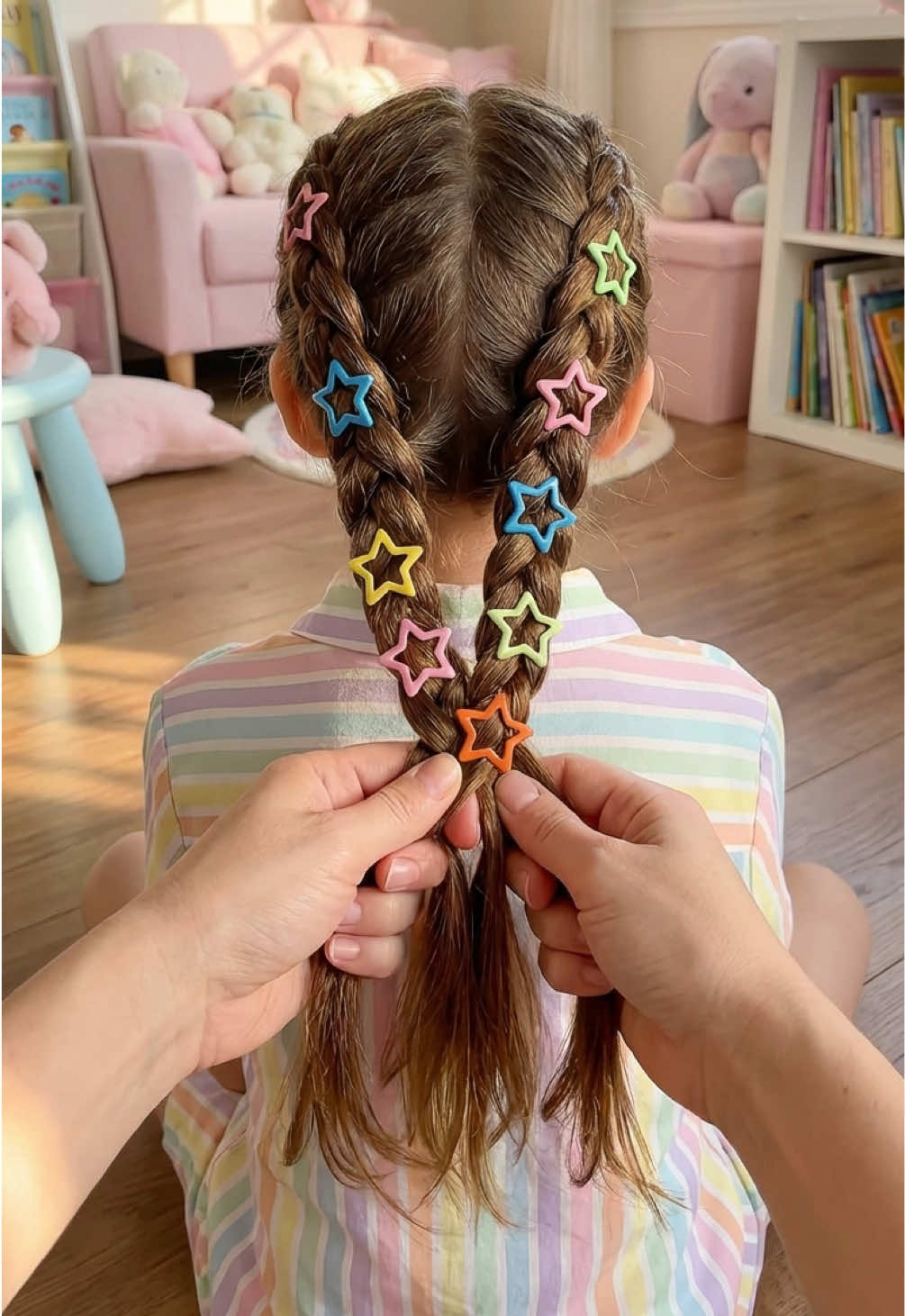 Kit presilha infantil ESTRELINHA Perfeita para colocar no cabelo da sua filha com penteado #maedemenina #maternidade #penteadoinfantil #presilhas #cabelo 