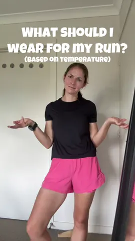 This is roughly what works for me! I warm up super quickly but also depends if I’m doing a harder speed session or an easy run. #runningoutfit #runningstyle #whattowearrunning #runningtips 