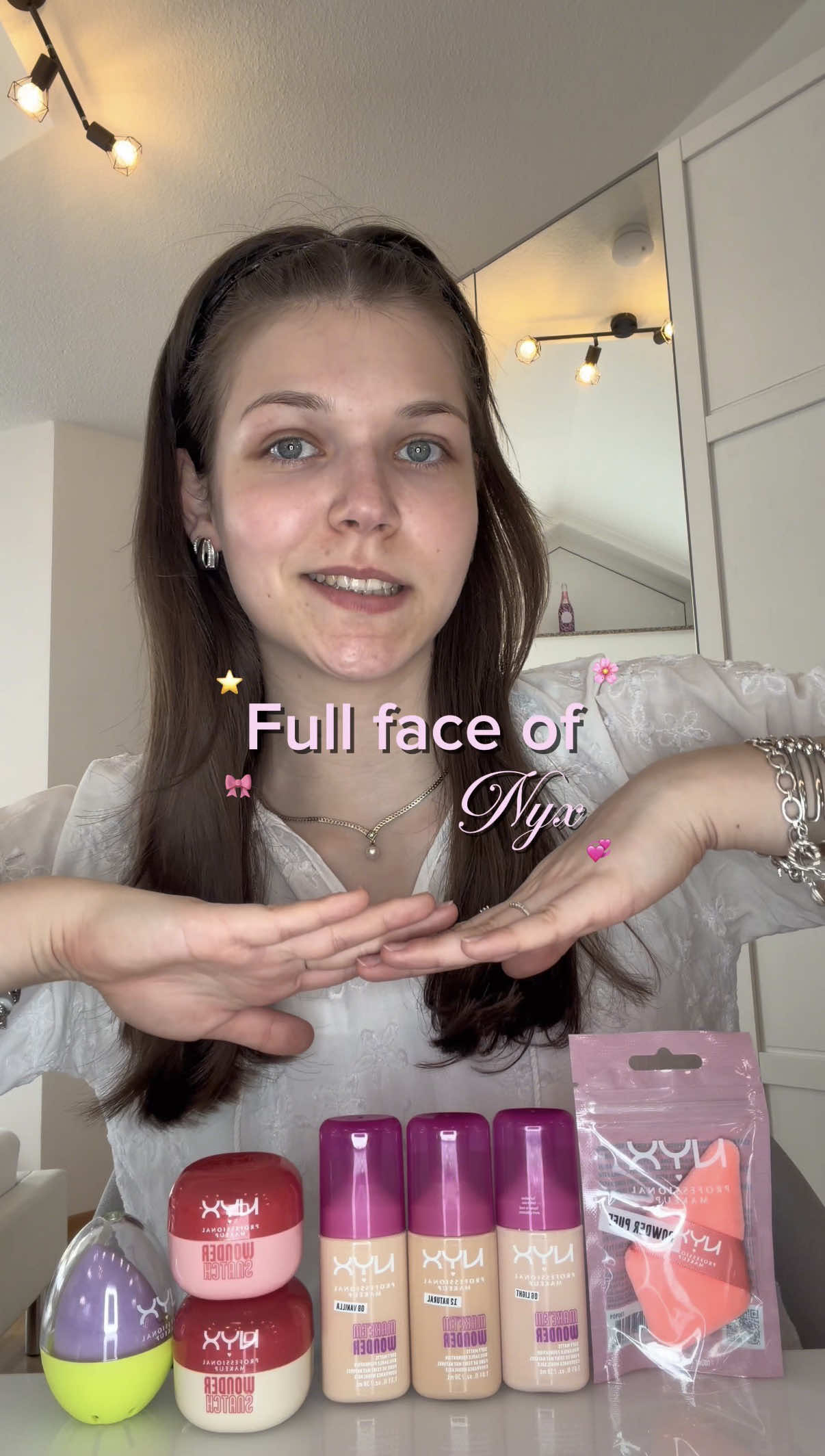 Meine PR Pakete mit unter 4000 Followern sind crazy🤭🎀 @NYX Professional Makeup ihr habt gekocht!! #makeup #nyx #prpackage #fullface #beautytoks 