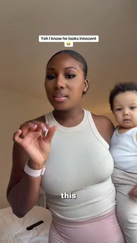 Did my makeup just for my baby to wear it too 😭💄 #momlife #toddlermom #relatablemom #mumsoftiktok #funnymom 