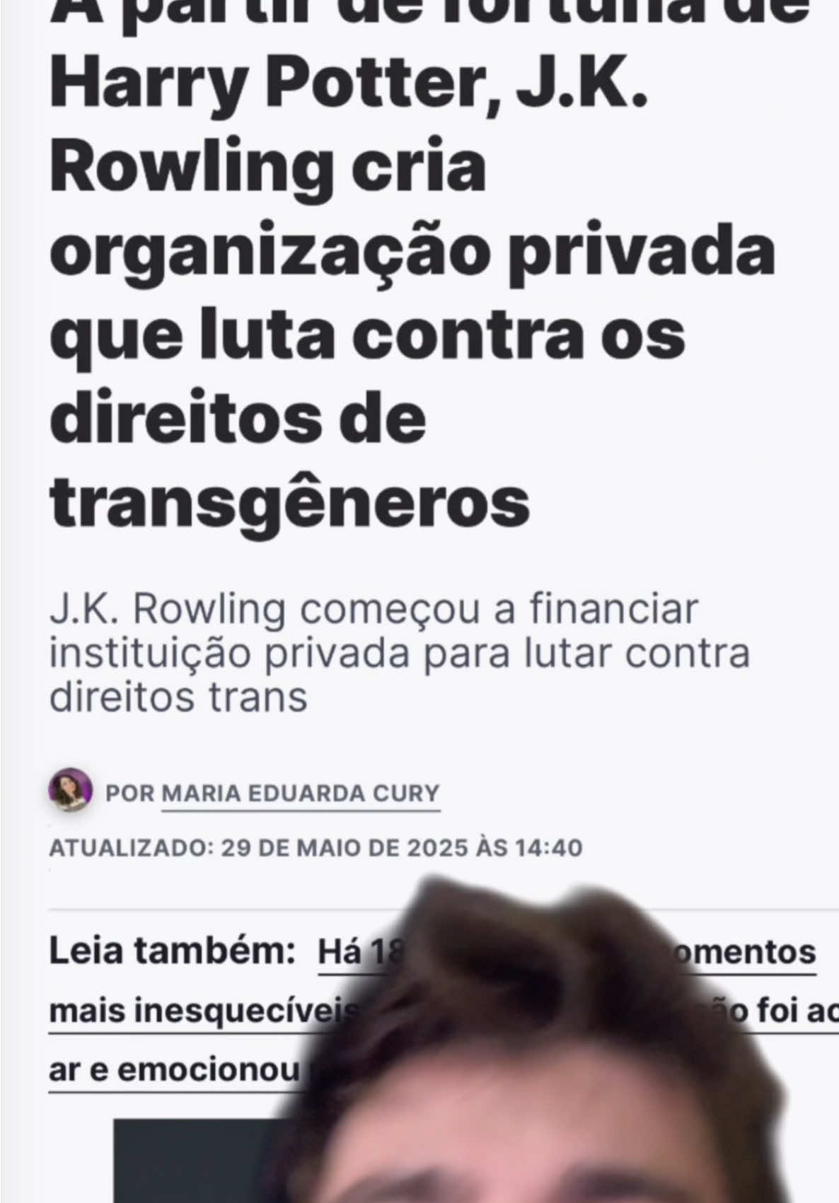 Aiiiiii mas me deixa ver a serie que vai ajudar a financiar a aniquilação da população trans, é pela minha infanciaaaa
