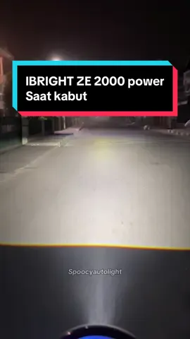 Tes ibright ze 2000 power dijalan raya plus kabut #biled #ibright 