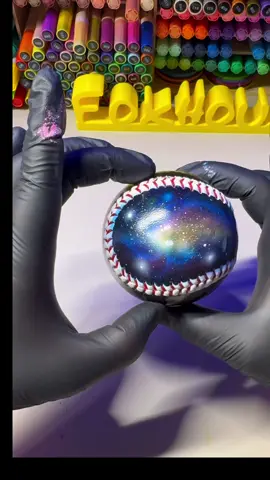 Painted Baseball #painting #baseball #satisfying 