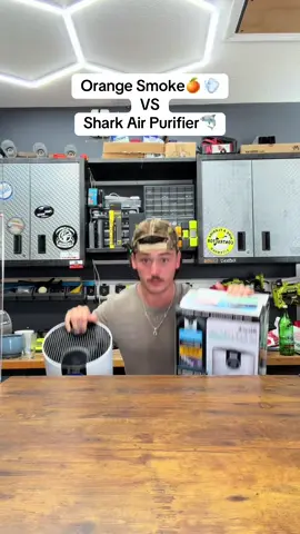 New shark air purifier vs Smoke  (Controlled smoke test for demonstration purposes only. Conducted in a safe, ventilated environment. Do not attempt.) #airpurifier #shark #airpurifiers #allergies 