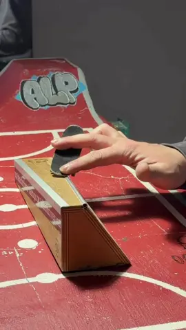 Nollie flip fs croocked nollie out #alpfingerboard #fingerboard #fingerboarding 