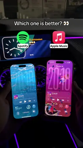 Spotify vs Apple Music 👀 Which one is better? With iOS 26.4, Apple just upgraded Apple Music, Redesigned album visuals, Playlist Playground, offline song recognition & more 🔥 #apple #techtok #newios #applemusic #spotify 