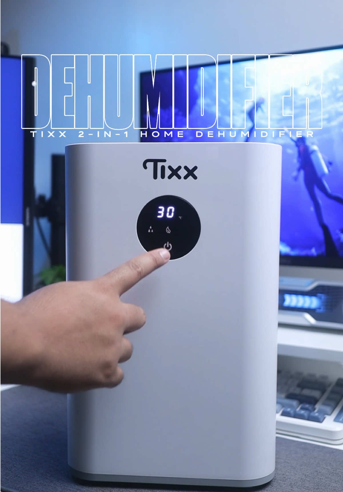 Didn’t realize how much moisture was in the air until I tried this—2 nights in and the tank already collected a surprising amount of water. The Tixx 2-in-1 dehumidifier helps reduce humidity, minimize molds, and even freshen the air, making the whole space feel cleaner and more comfortable. #dehumidifier #homedehumidifier #airdehumidifier #airpurifier #homeessentials 