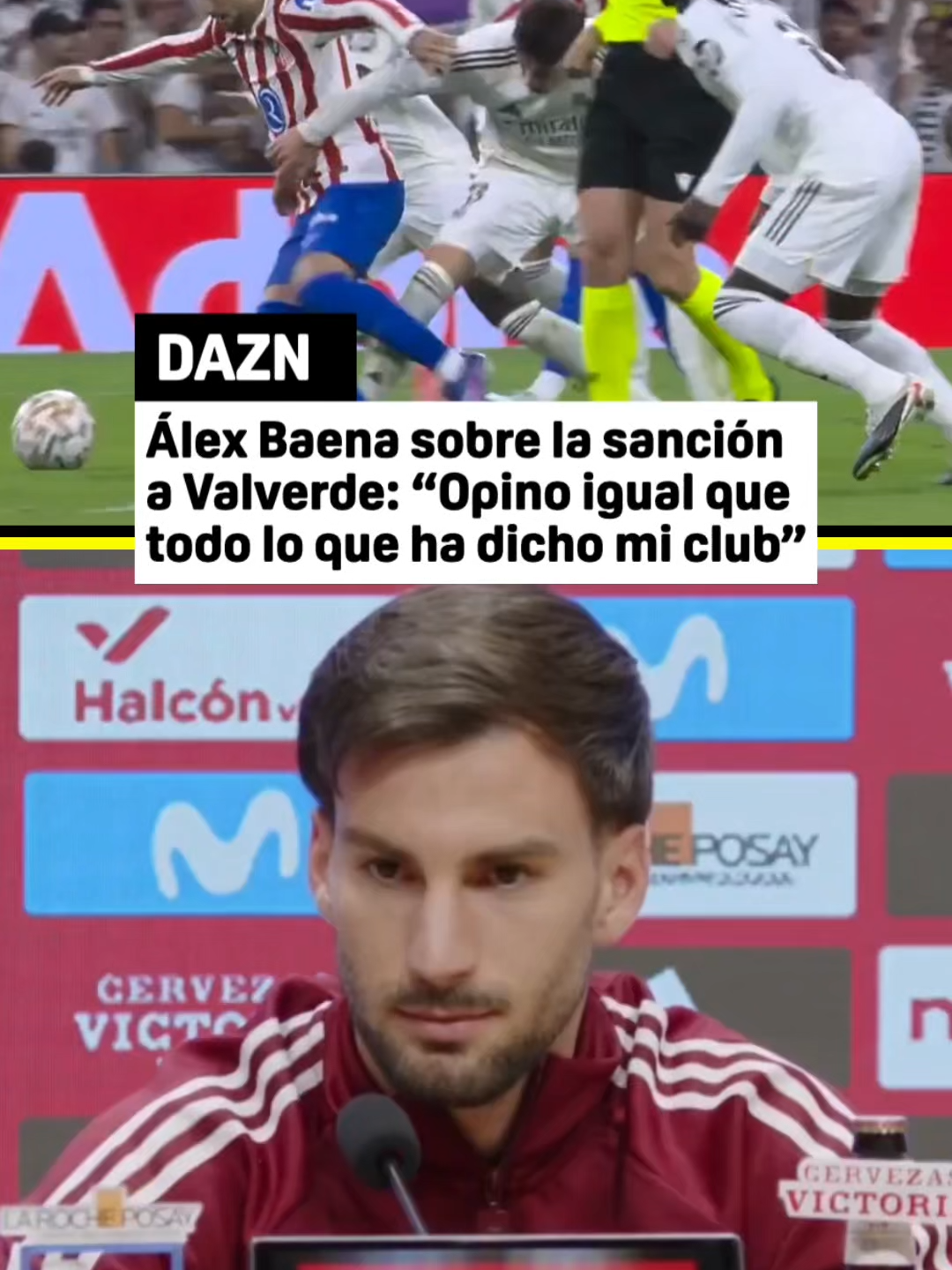 Álex Baena responde sobre la sanción de un partido a Fede Valverde 🗣️ #TikTokDeportes #tiktoksports #tiktokfootballacademy #realmadrid #atletico #baena #españa #valverde