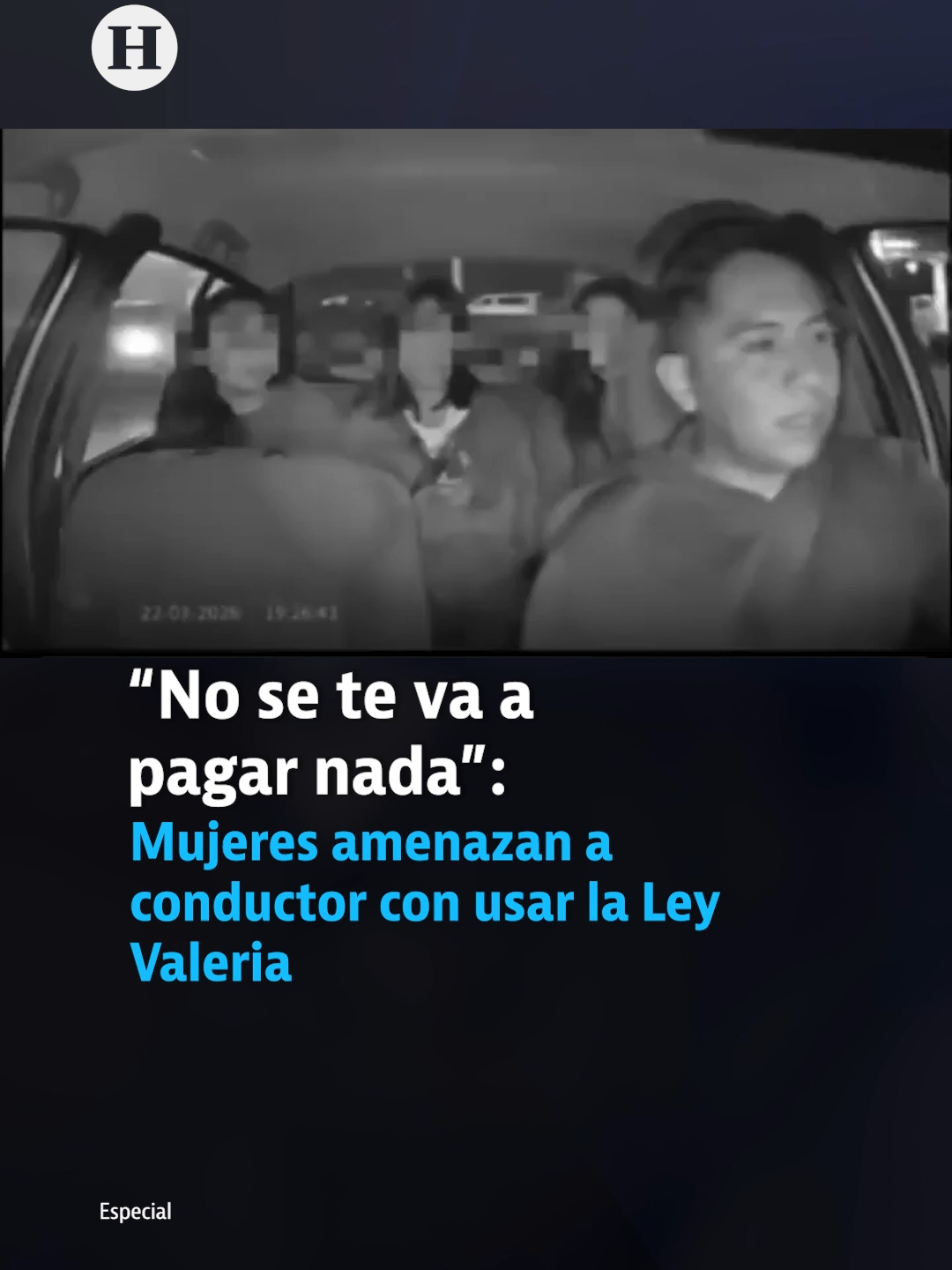 Mujeres amenazan a conductor con usar la #LeyValeria   #HeraldoDigital