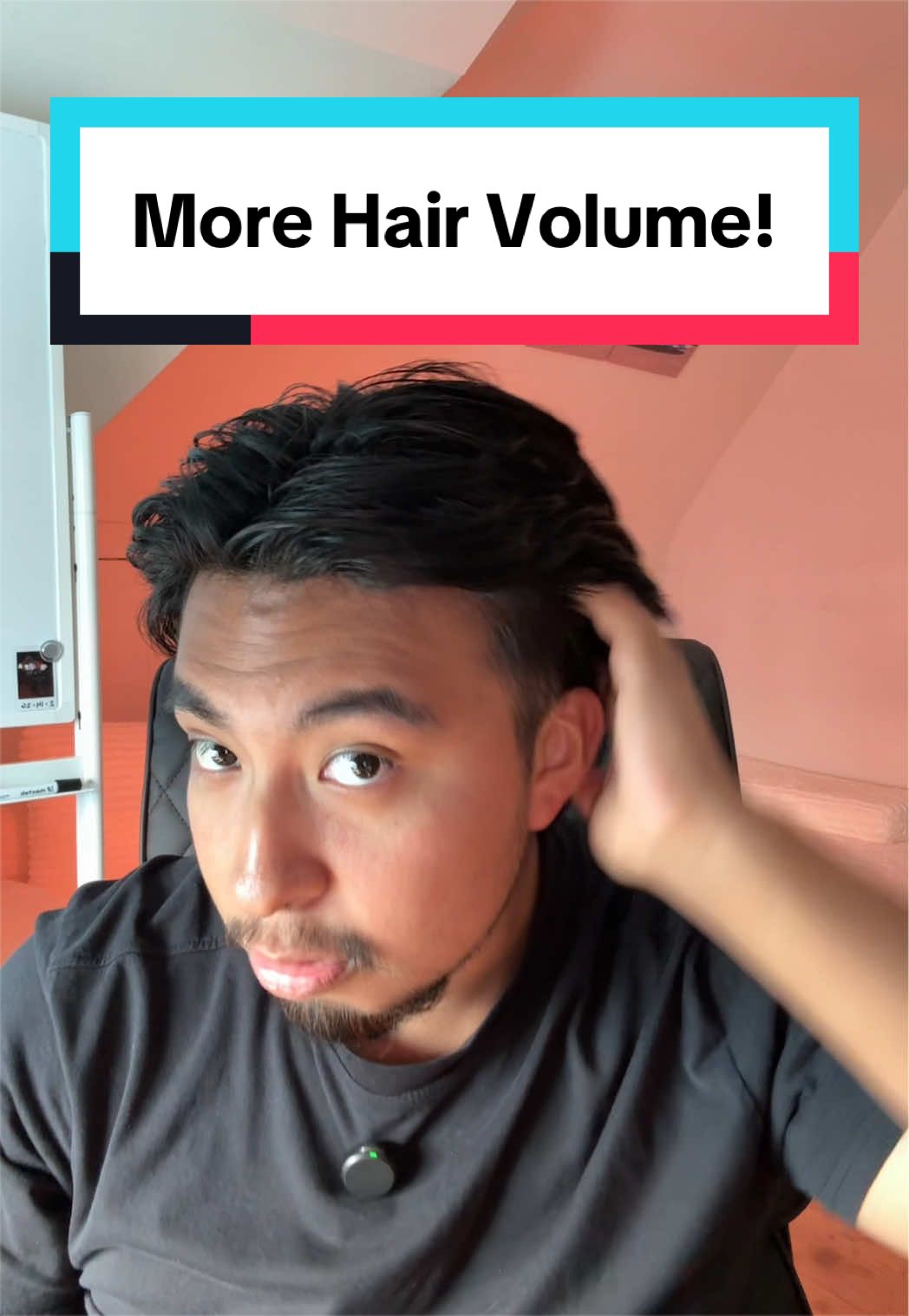 Getting more volume in my hair and having it smell good too?!😳🤩 #volumespray #hairvolume #hairspray #texturepowder #menshair 
