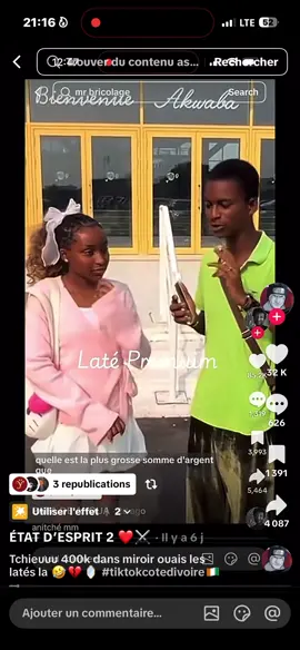 Ahiii un miroir à 400k c’est pour blanche neige ? 😂 #treding #viraltiktok #fypシ #😂😂😂 