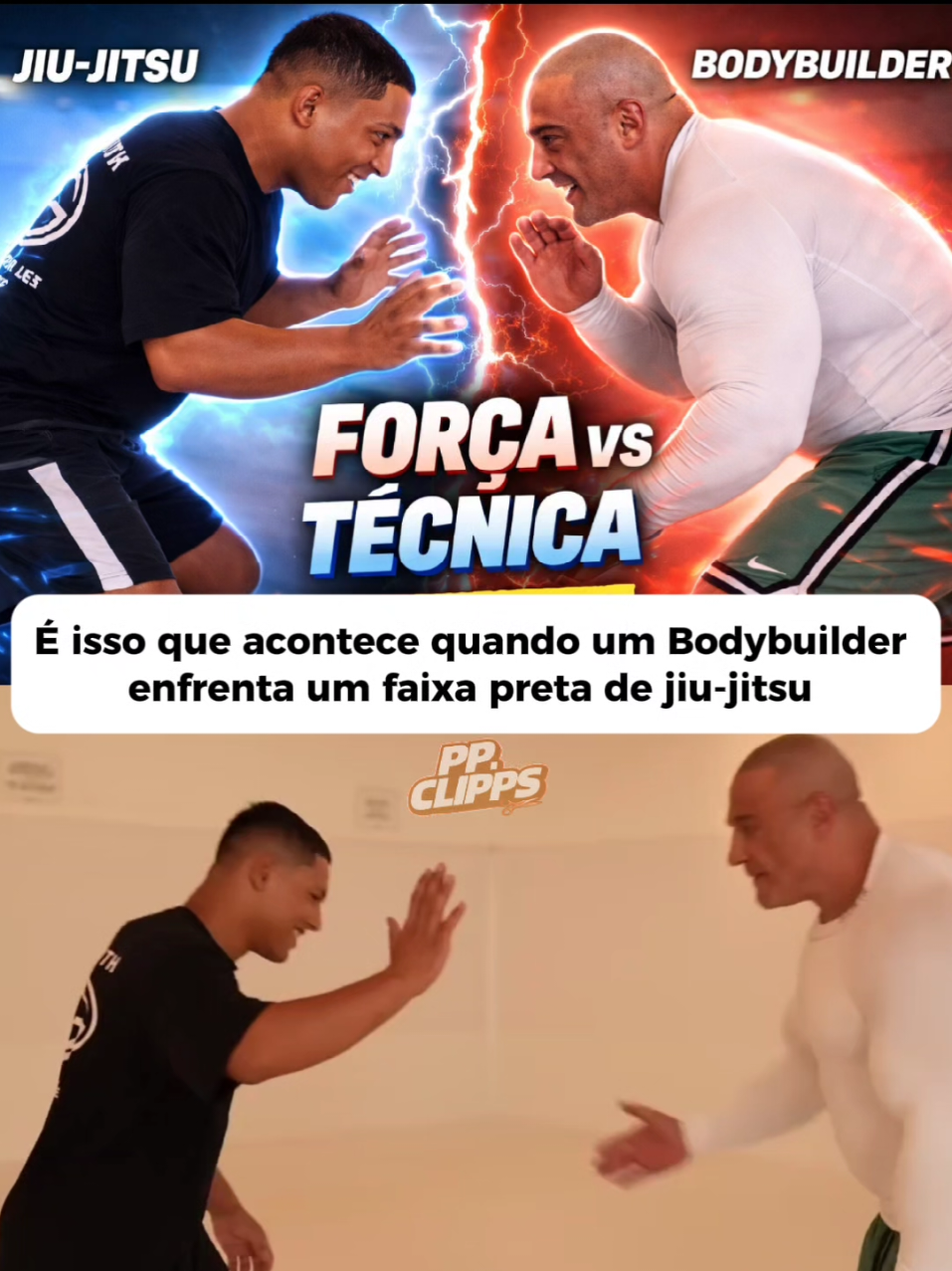 Bodybuilder enfrentou um FAIXA PRETA... Olha o que aconteceu 😳🔥 #jiujitsu #bjj #bodybuilder #micagalvao #giga 