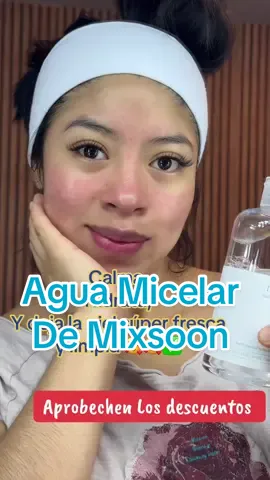 Si tu piel se irrita cada ves que te sales de bañar o cuando te desmaquillas este Agua micelar es perfecto para ti.. #aguamicelar #mixsoon #cleansingwater #koreanskincare #limpiador 