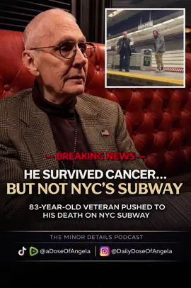 WE FAILED HIM‼️😓 83-YEAR-OLD VETERAN PUSHED TO HIS DEATH ON NYC SUBWAY 💔 An 83-year-old Air Force veteran… A man who served his country… A man who just beat cancer… Was standing on a subway platform… …and a stranger walked up behind him and pushed him onto the tracks. He didn’t know him. There was no argument. No warning. Just… gone. He fought for days. And now he’s dead. 💔 Authorities say the suspect had a long criminal history and had been deported multiple times before.   👉🏼 Let that sink in. 🤬 ⸻ 💭 I’d like to say this isn’t politics— but it is… 😓💔 Democrat Politicians— Do BETTER‼️🙏🏼🤬  Democrat Leaders, your poor decisions are affecting: 👉🏼 Safety 👉🏼 Accountability 👉🏼 And how something like this keeps happening ⸻ 📣 Say his name: Richard Williams‼️ Because he deserved to go home that day‼️ ⬇️ Do you feel safe riding public transit anymore especially; in NYC? Comment YES or NO ⬇️ ##BreakingNews##crime##nyc##staysafe##viralnews 