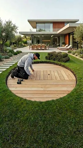 I built a hidden underground FOOD STORAGE bunker in my villa garden. 🍕🍏🌿 It started with a marked circle on the lawn. Then the digging began — layer by layer, deeper and deeper, down to 4 meters. Light wooden beams were stacked across the top to create the ceiling structure. 🪵 A wooden hatch was cut and installed. The entire entrance was sealed and camouflaged with grass turf to blend perfectly. 🕵️‍♂️ Inside the storage: Gravel was poured and leveled. 🪨 Waterproof black lining was installed on the walls and floor. A full brick floor was laid, brick by brick. Brick walls were built row by row. 🧱 Wooden shelves were mounted tightly into the curved walls. A massive round table was placed in the center. Food and water supplies were organized on the shelves. 🥫🥤 From raw lawn to a fully functional underground food shelter. Would you hide out here for a week? 🌿🔥 Want to learn how I make my viral bunker videos? Check the link in bio for the full guide! 🚀🎬