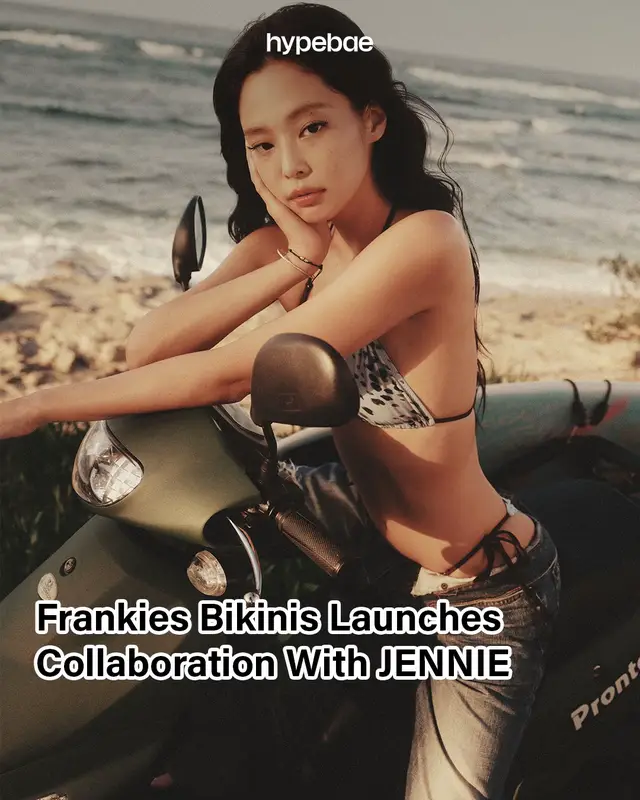 It's official: our perfect summer day includes blue waters, a UV of 10 and a @frankiesbikinis set co-designed by @JENNIE 💦 Speaking about the inspiration behind the collection, Jennie said: “I wanted the pieces to feel like summer moments I love: simple, a little playful, and easy to wear anywhere. I was inspired by the idea of something that feels effortless but still cute, like something you reach for without thinking but always feel confident in. It started from the idea of 'swim-to-street', reimagining swimwear as something that can be styled beyond the beach and worn effortlessly in everyday life.
