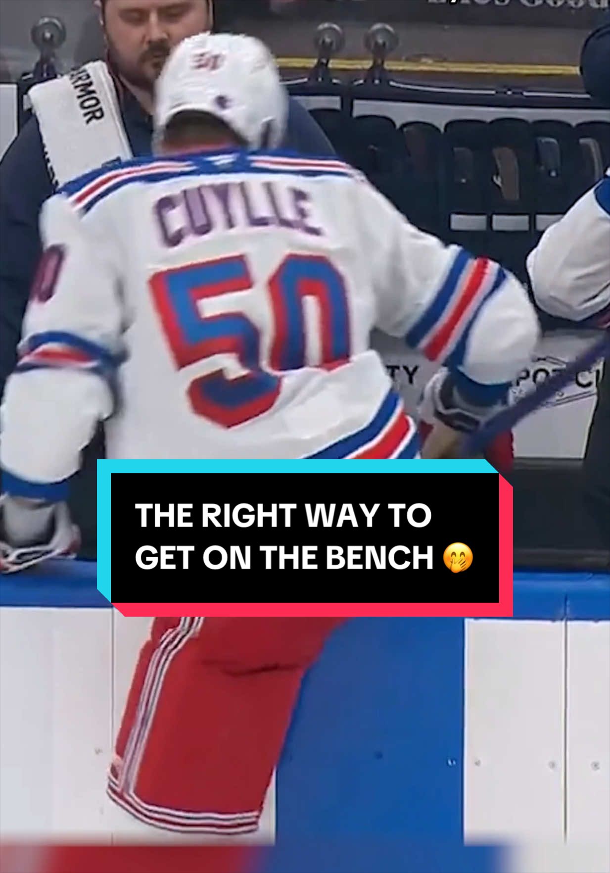 lolll it’s just more fun that way 🤷 #NHL #hockey #sports #blooper #NewYorkRangers 