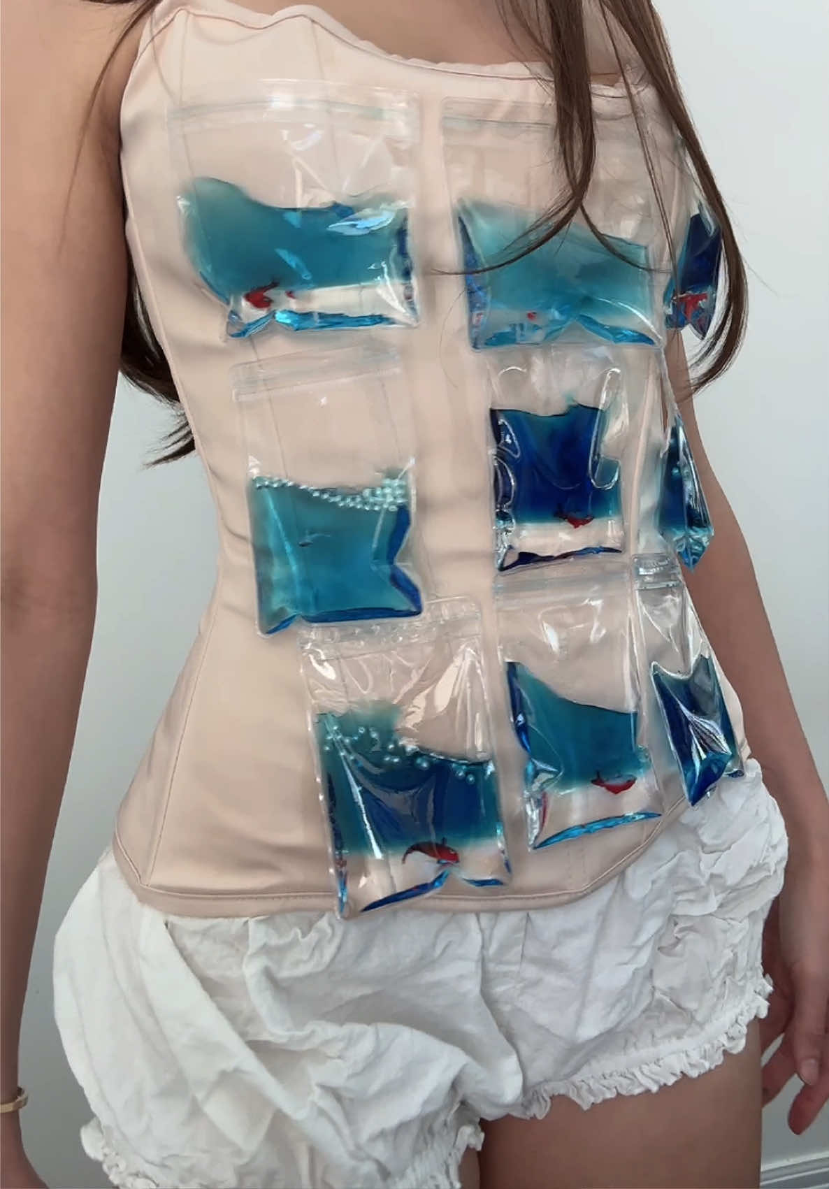Fish in a bag corset 