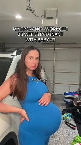My workout routine at 8 months pregnant with baby number 7!  Full transparency here, I am not very consistent with my workout routines once I hit the third trimester. With caring for 6 other kids, while growing my 7th I’m honestly just tired 😂 However, no matter how tired I am, I always feel so good after I workout. So, I am working on getting past the mental component and pushing through.  I am all for extending grace but I know for ME, that grace can start to teeter towards excuses. One of my favorite sayings is “self confidence comes from the promises you keep to yourself” and it’s so true! I also love the saying “no one ever said, ‘I wish I never exercised today.’” I’m not advocating to push through no matter what. Pregnancy is a delicate time and we absolutely should be taking it easy! But how we dial it down can look different for everyone. Some may require full bed rest, others may require movement but at less intensity. I just advocate for doing what’s best for your body to keep you and baby healthy. 🤗 Sometimes that’s more rest and sometimes it’s a brisk walk 💕 Remember, no matter what you do it’s all just season. This is not your new normal. If you’re someone who is very active and had to take it down a notch, that’s perfectly fine! Pregnancy is a sacrifice so we can grow the family we have dreamed of 💕 Remember, sacrifice isn’t a bad thing. It’s giving something up of comfort now for something so much greater in the future 🤗 Do you workout during pregnancy? If so, what does your routine look like? #pregnancyhealth #pregnancyworkout #2under2 #8monthspregnant #pregnancyjourney