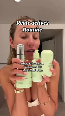Live March 31st at 9am est .. Go to realeactives.com to get on the waitlist 💚💚💚💚💚💚💚 @reale actives 