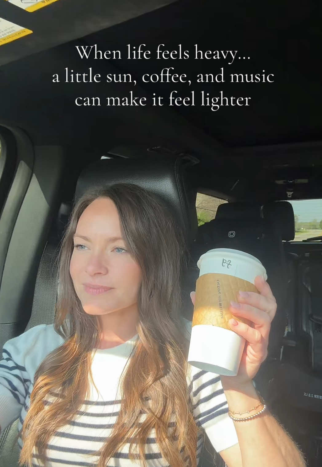 Just a small reset moment ☀️☕️🎵 #momlife #reset #realife #coffeevibes #music 