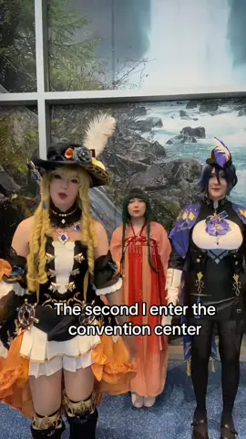 Back to con content @୨୧⋆｡ﾟolivia @Vivy ∙ Taking your snacks #GenshinImpact #navia #genshincosplay #maomao 