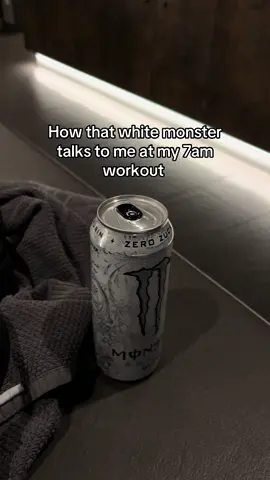 White monster for the win #monster #gym #whitemonster 
