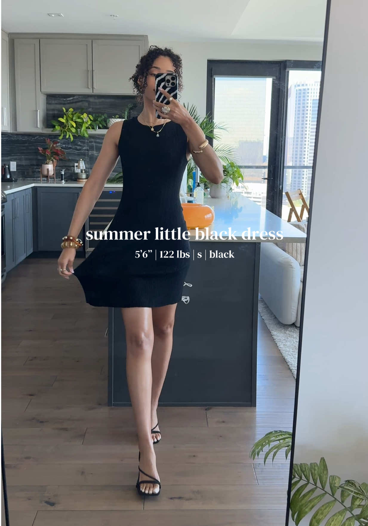 Just realized I needed to tie the straps at the top lol 😅 #littleblackdresses #lbd #summerdresses #minidress #datenightdress 