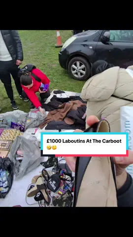 £1000 Pound Shoes For £10 At The Carboot 🤥#cometothecarbootwithme #fypuk🇬🇧📍 #birminghamuk #ukcarboot #uktiktok 