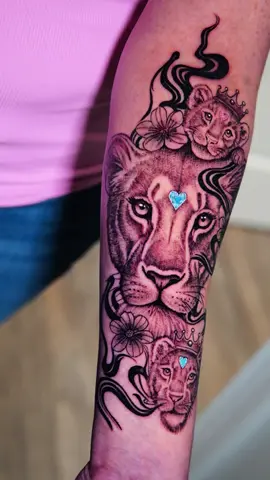 Lioness with her cubs!  Done at @Eminencetattoo  #roswell #atlanta #blackandgreytattoo #art 