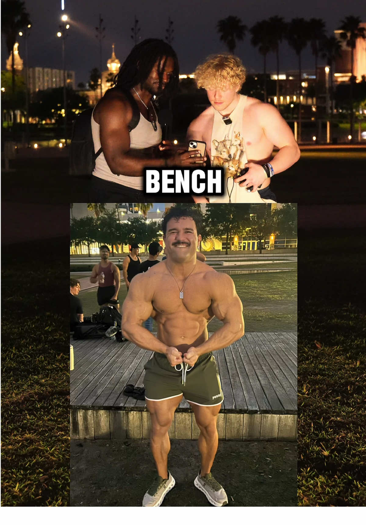 How much do you bench press #gym #benchpress #fyp 