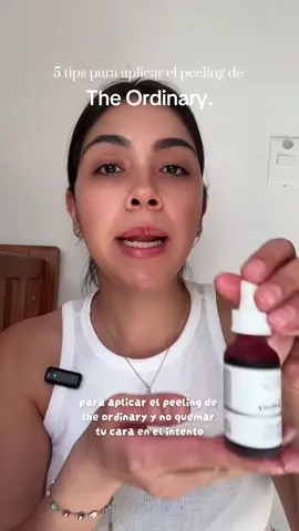 Instrucciones para aplicar el peeling de the ordinary al 30% @The Ordinary #skincare #tutorial #cuidadodelapiel #tipsandtricks 