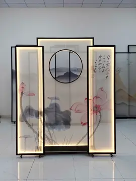 Tranh đèn led phong cách trung hoa 