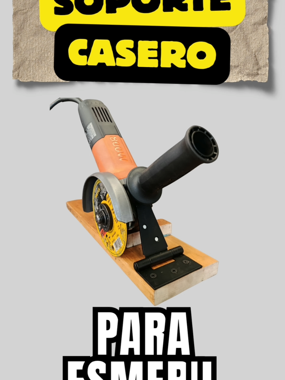 Haz tu propio soporte para esmeril. #AprendeEnTikTok #tutoriales #amoladora #esmeril #decotianguis 