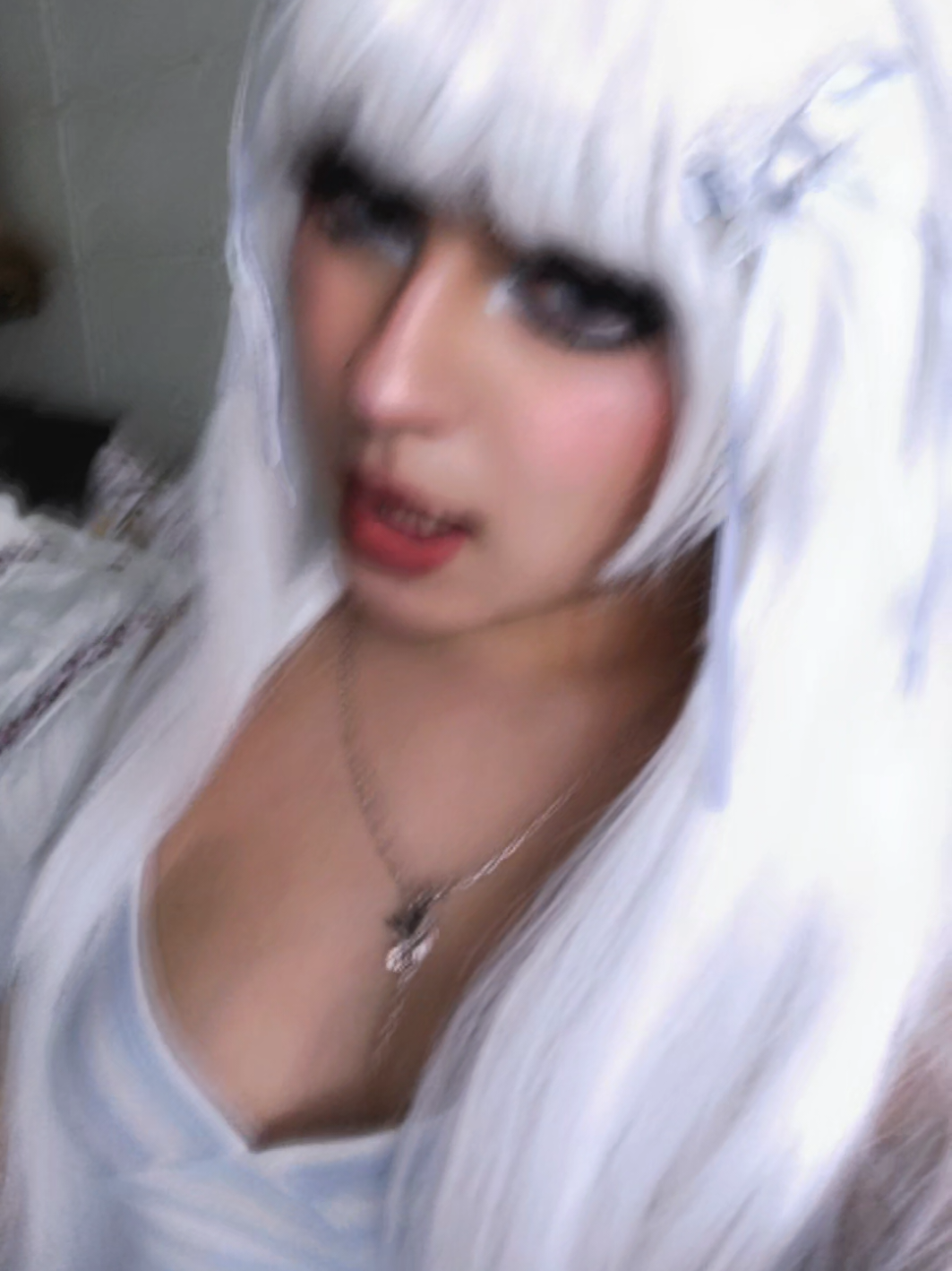 MUAHAHAHA SO EXCITED TO WEAR TO THE CON!!! #wig #cosplay #cosplaytiktok #cosplaygirl #cosplayer 