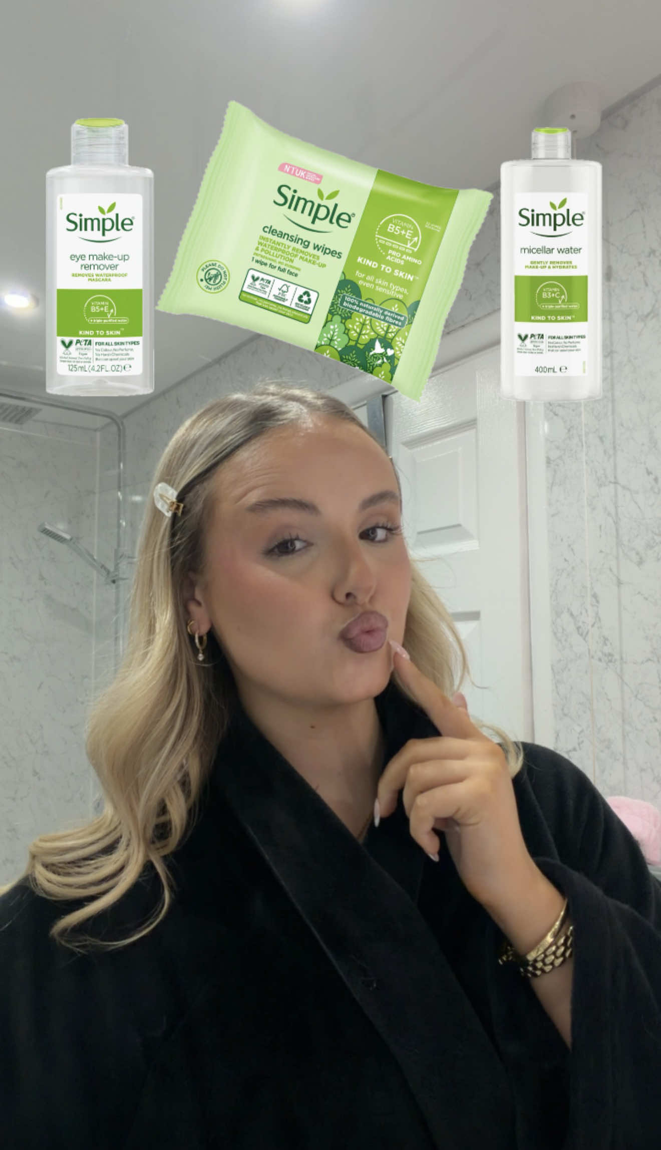 Get unready with me with Simple skincare 💚🪞✨@SimpleSkincareUK #simpleskincare #ad #SelfCare #girlythings 