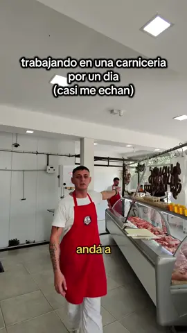 trabajando en una carnicería por un dia #humor #trabajo #calle 