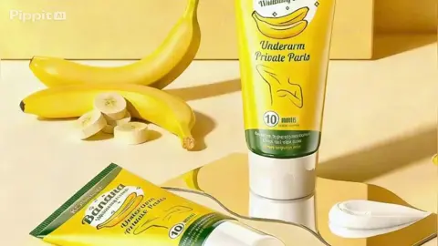 Banana power for smoother, brighter underarms and private areas in just minutes! #UnderarmCare #whiteningcream 
