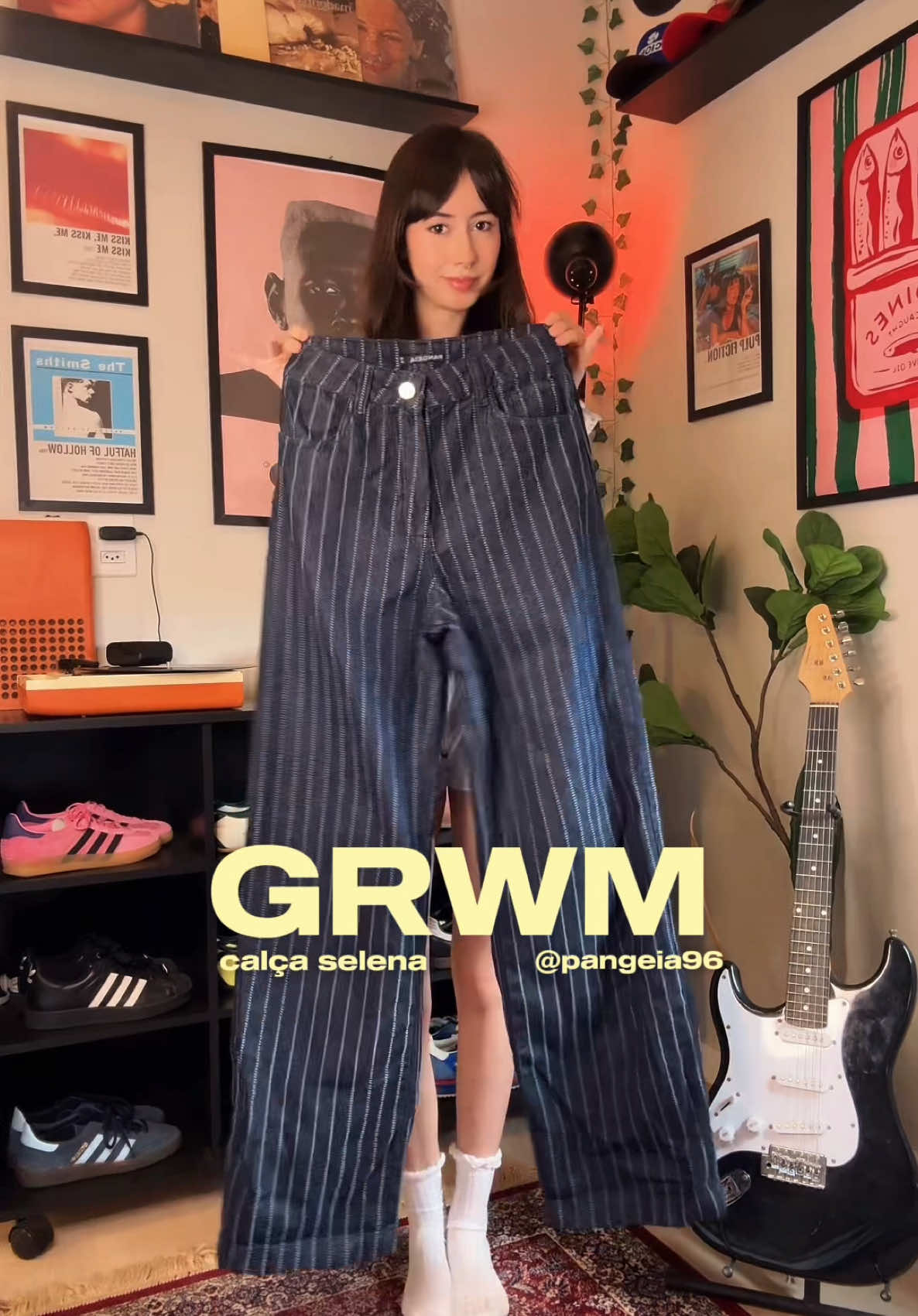 #grwm com minha calça selena da @PANGEIA 💫 e temos cupom: ISABAIOCHI10 🏷️ #FashionTiktok #outfitinspo #casual 