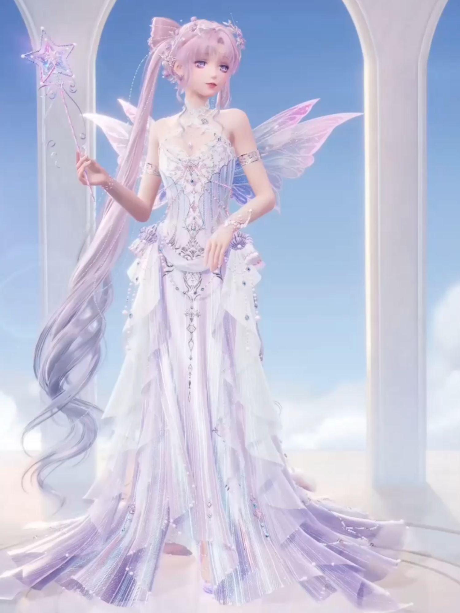 Daughter of the Lake rerun in #infinitynikki This is how I styled it without the evo. All #outfitcodes made by #auroramorph #nikki