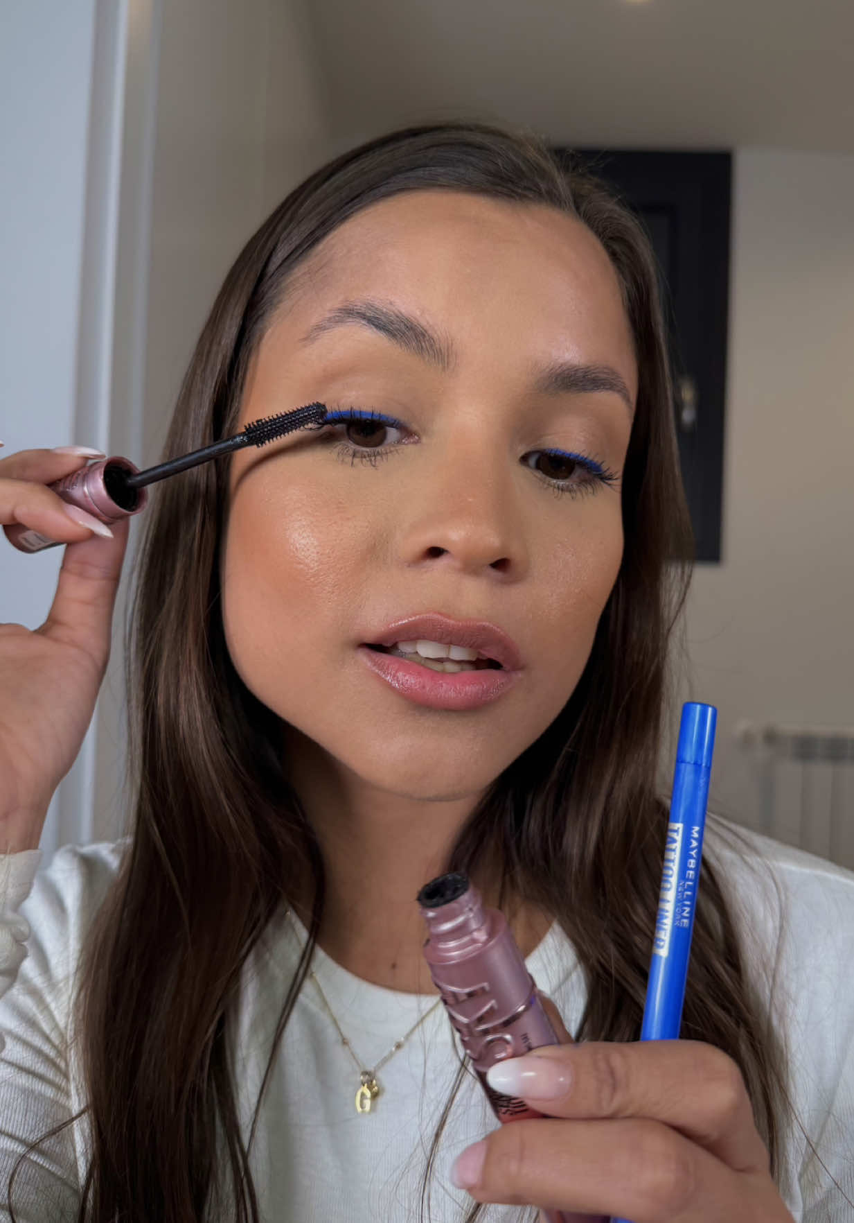 #publi @Maybelline ES 🤩🤩🤩 Diooos lo que me sorprendió el Tattoo Liner y lo que amo desde siempre la Máscara Sky High 😻😻 #comboskyhighxlorealistar #lorealistarspain #maybelline  