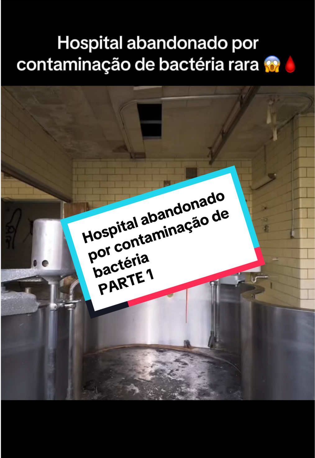 Hospital abandonado por contaminação de bactéria rara! 😱  #exploracaourbana #lugaresabandonados #abandonado #fic #fiction 