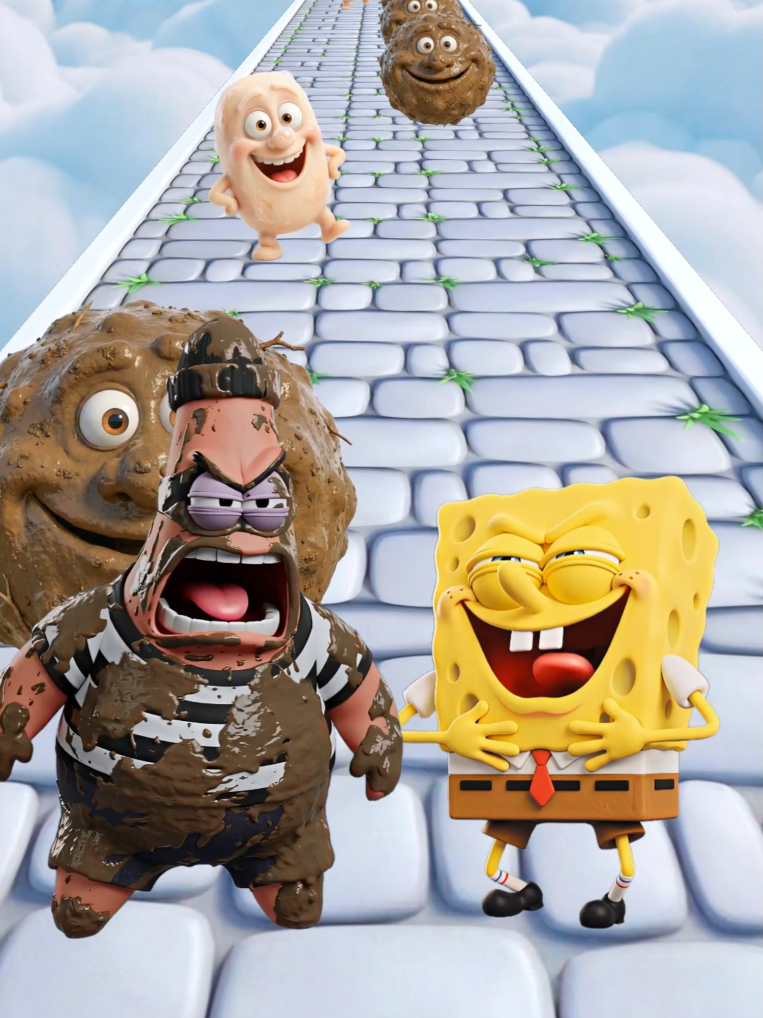 CLEAN or DIRTY Funny Epic Challenge - Sponge Bob vs Patrick Star! #spongebob #patrickstar