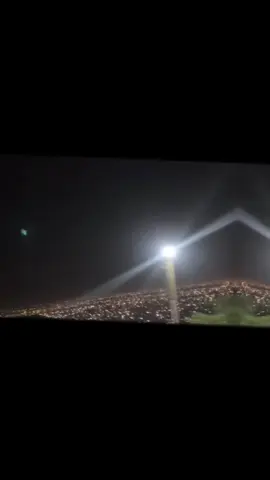 Night view of Accra when climbing the mountains of Aburi 
