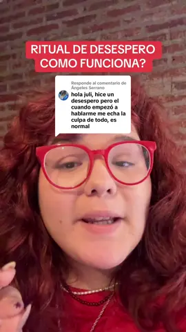 Respuesta a @Ángeles Serrano cómo funciona el ritual de desespero? #desespero #ritualesdeamor #retornosdepareja #retorno #endulzamientosdeamor 